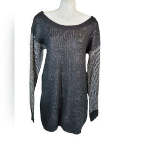 BCBG sweater dress black & white M/L